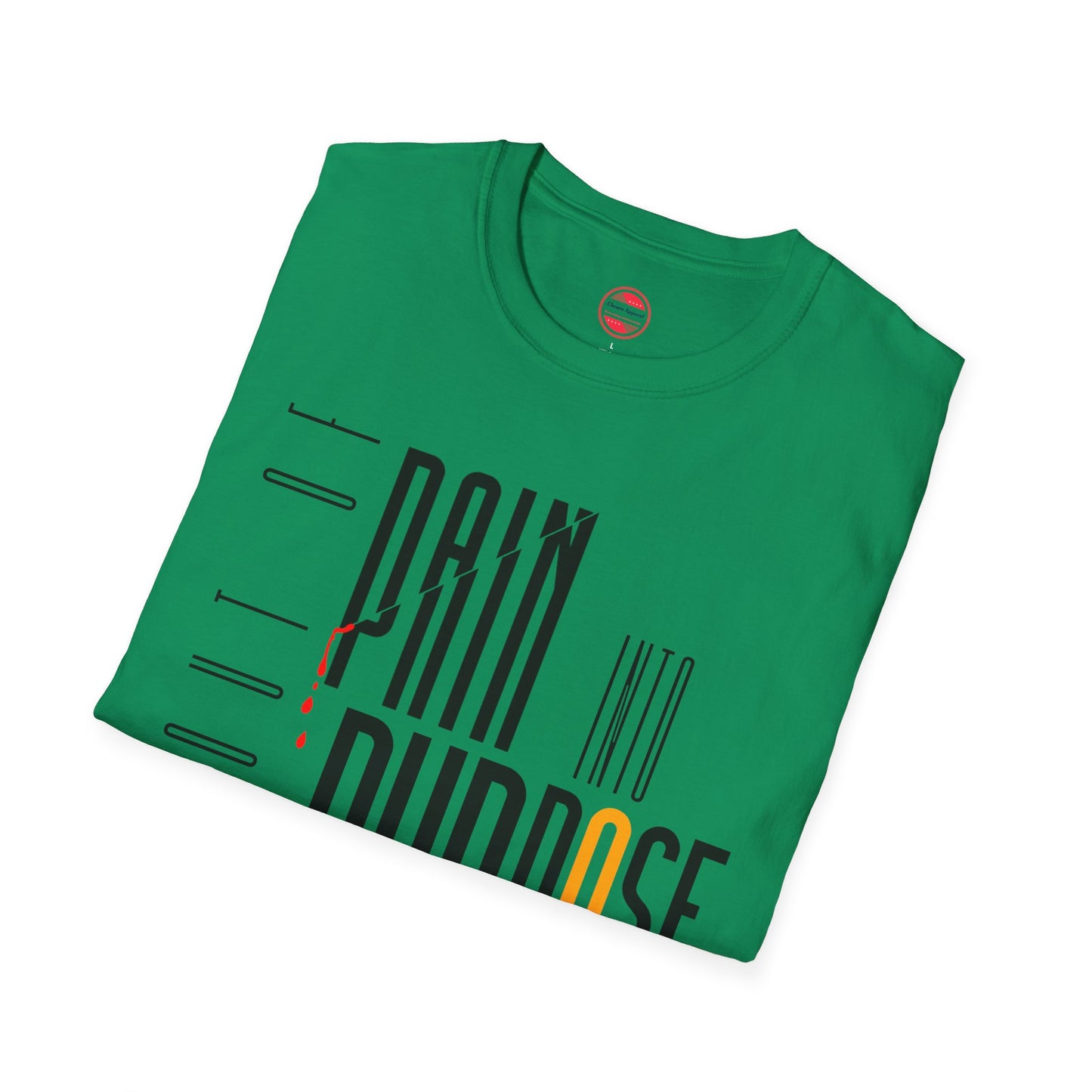 Women Softstyle T-Shirt - 'Out of Pain Into Purpose' Inspirational Tee
