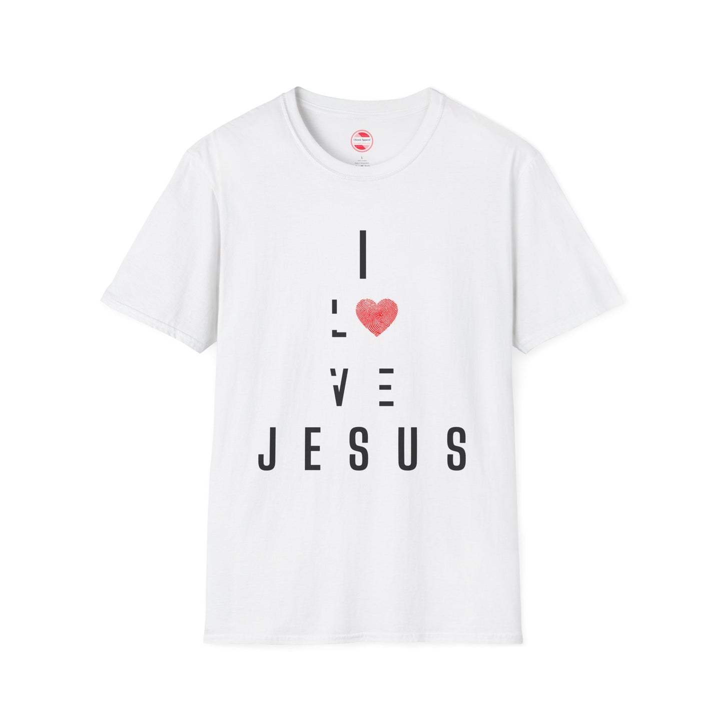 I Love Jesus Unisex Softstyle T-Shirt – Faith-Based Apparel for Everyday Wear