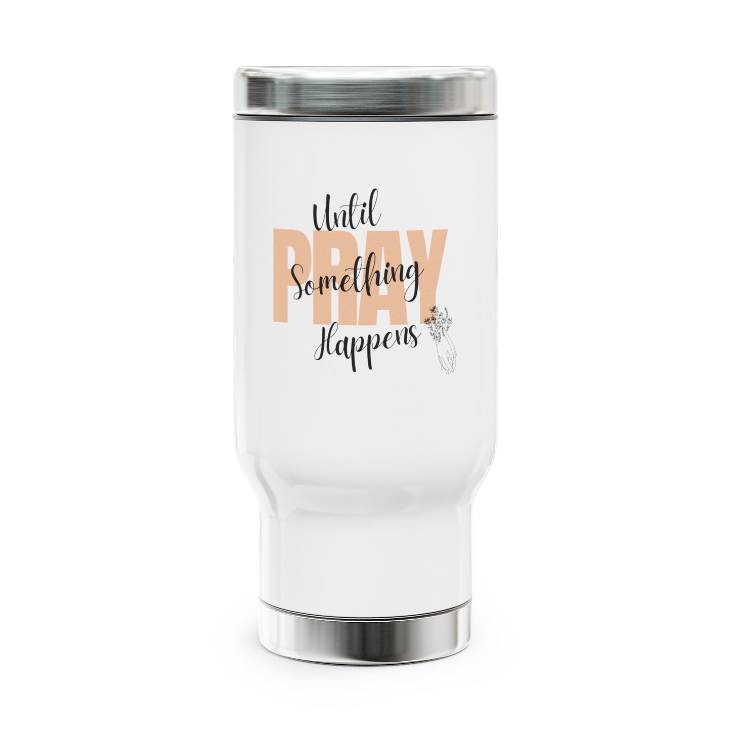 Stainless Steel Travel Mug with Handle, 14oz