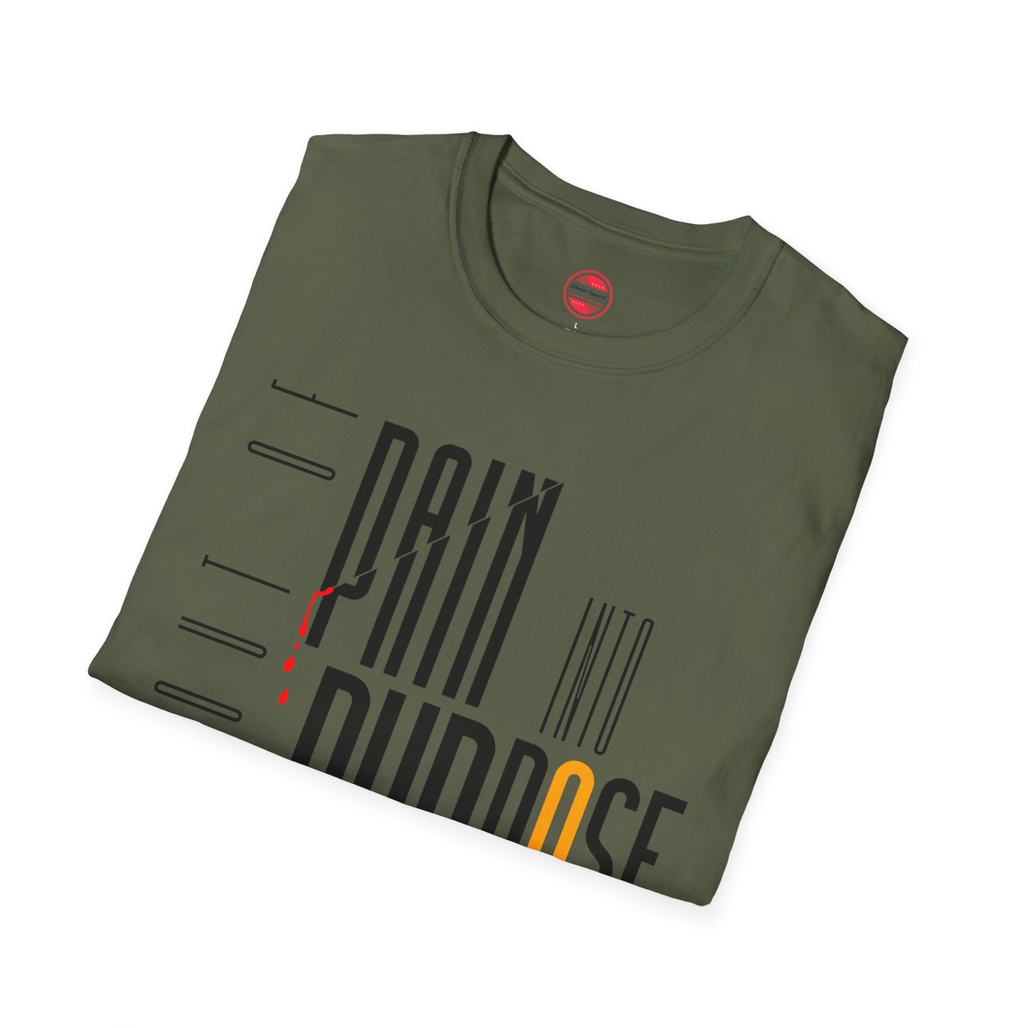 Women Softstyle T-Shirt - 'Out of Pain Into Purpose' Inspirational Tee