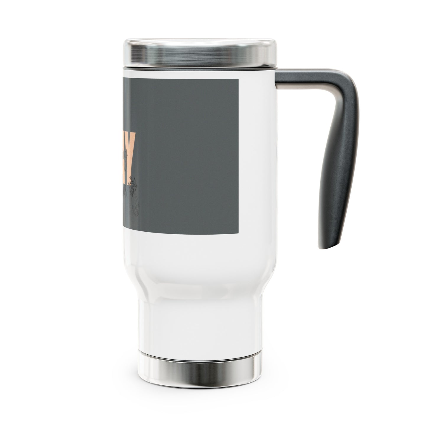 Stainless Steel Travel Mug with Handle, 14oz