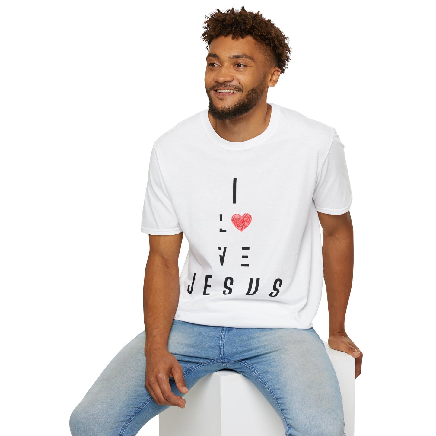 I Love Jesus Unisex Softstyle T-Shirt – Faith-Based Apparel for Everyday Wear