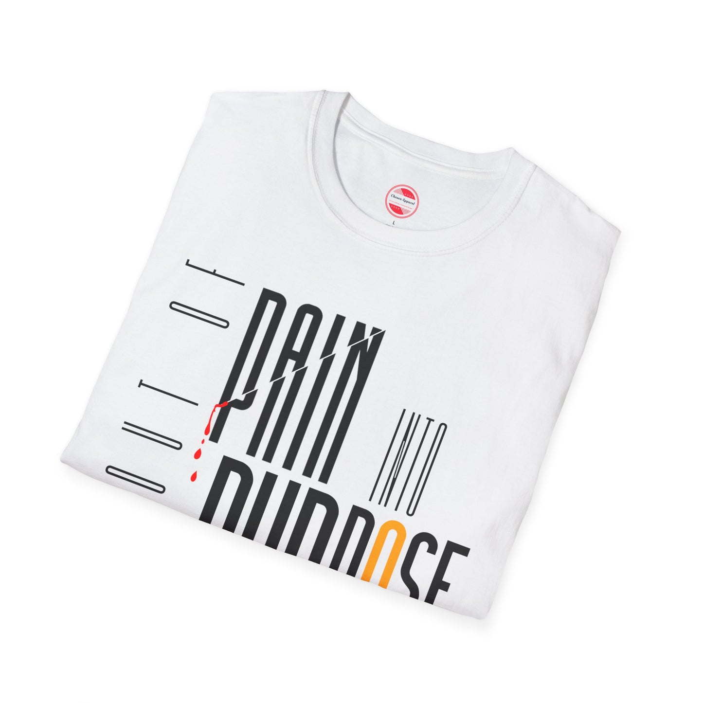 Women Softstyle T-Shirt - 'Out of Pain Into Purpose' Inspirational Tee