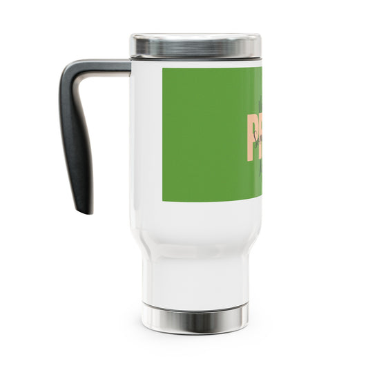 Stainless Steel Travel Mug with Handle, 14oz