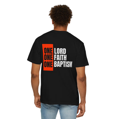 Faith-Inspired Men T-Shirt | 'Jesus is Lord' Design | Perfect for Baptism & Faith Celebrations