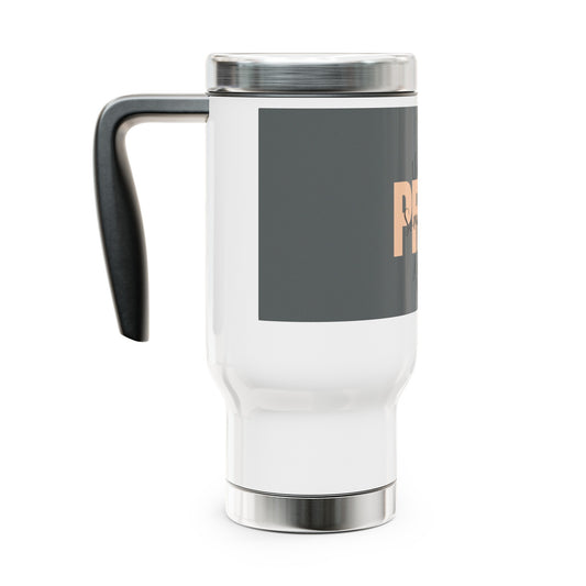 Stainless Steel Travel Mug with Handle, 14oz