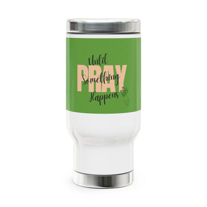 Stainless Steel Travel Mug with Handle, 14oz