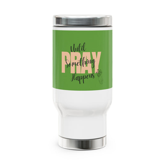 Stainless Steel Travel Mug with Handle, 14oz